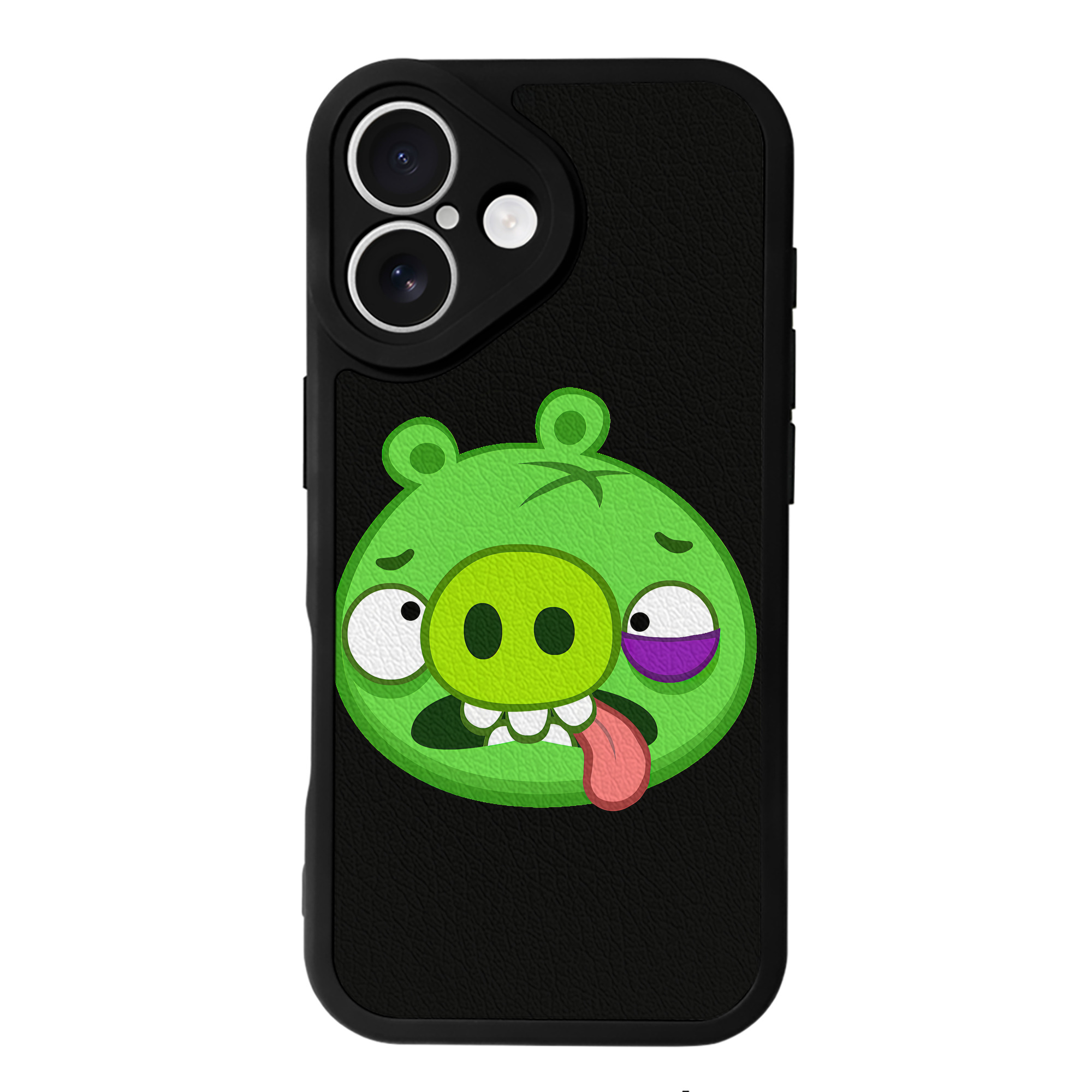 （画像用） Angry Birds アングリーバード 【iPhone 16シリーズ対応】シリコンスマホケース（レザー調） 材質：シリコン